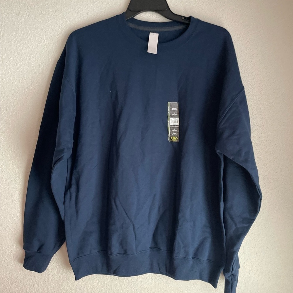 Athletic Works Navy Fleece lined Moisture Wicking Sweatshirt size XL-NWT - Picture 3 of 4